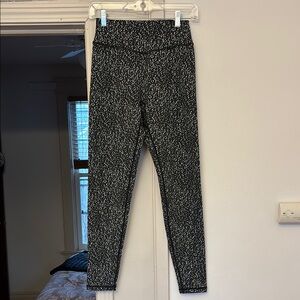 BuffBunny Rosa Jacquard Legging Black Bossy Print Medium